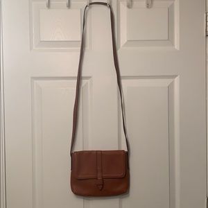 Cognac crossbody bag
